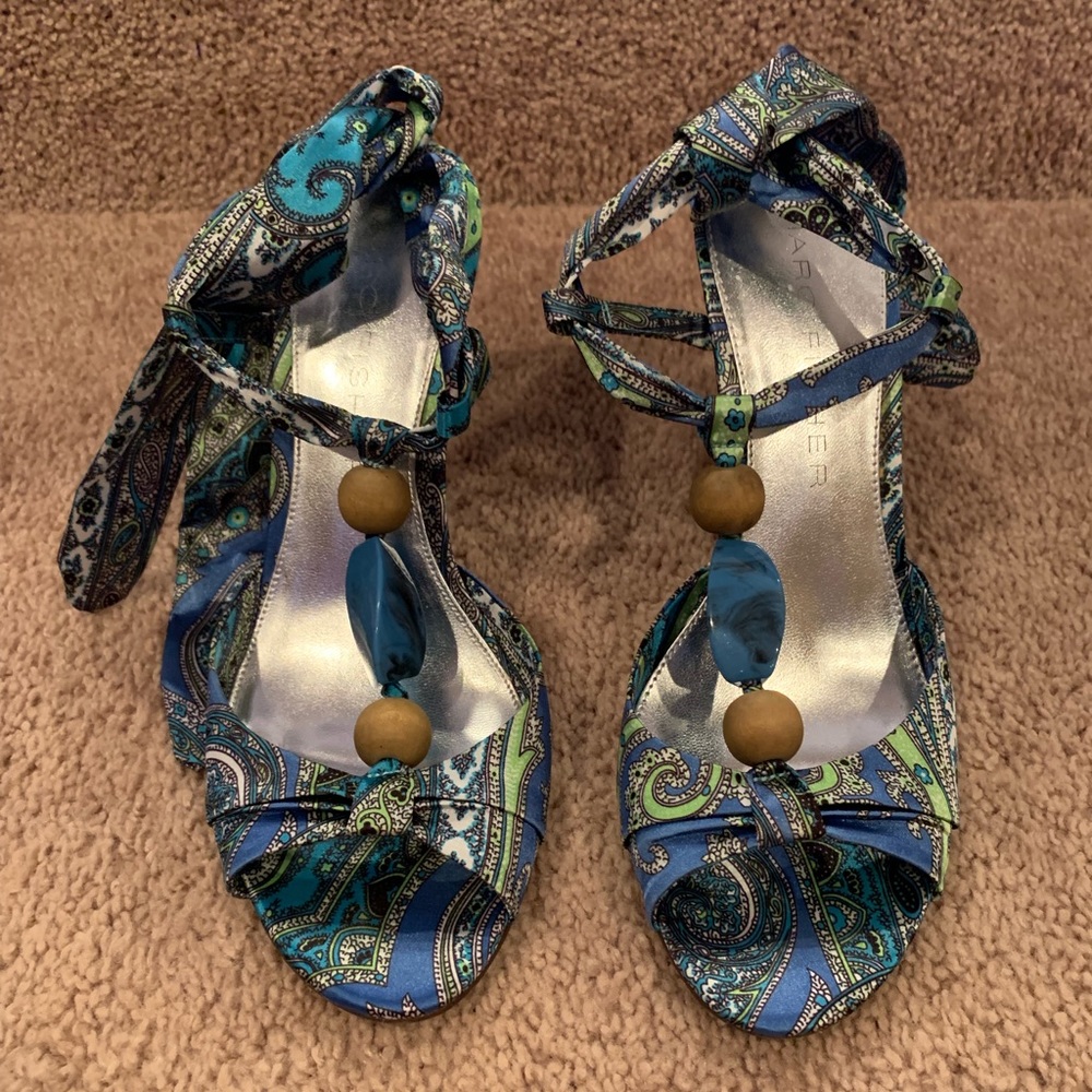 Marc Fisher - fabric wrap pump - 5 inch heel